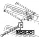 GE4T-28-250B Mazda тампон задна надлъжна щанга