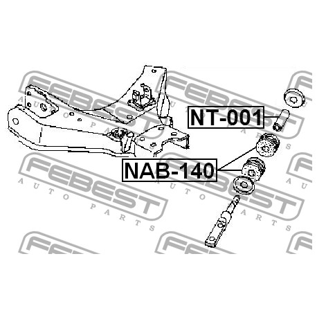 54476-01W00 Nissan тампон стабилизираща щанга