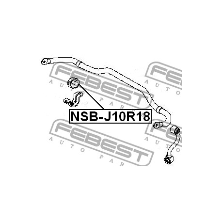 54613-JD17A Nissan тампон стабилизираща щанга