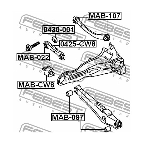 4117A007 Citroen Mitsubishi Peugeot носач