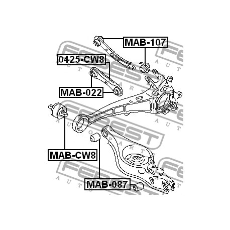MR272760 Chrysler Citroen Mitsubishi тампон носач