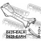 MR162571 Chrysler Mitsubishi носач заден горен ляв с шарнир