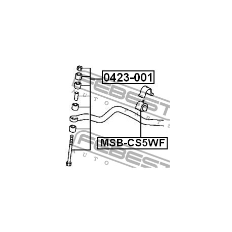 MR554095 Mitsubishi тампон стабилизираща щанга