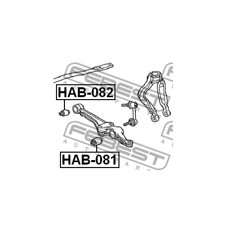 51393-S1A-E01 Honda втулка долен носач