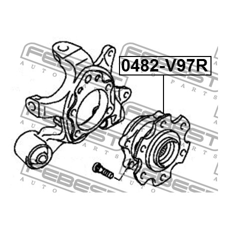3780A007 Mitsubishi главина задна комплект