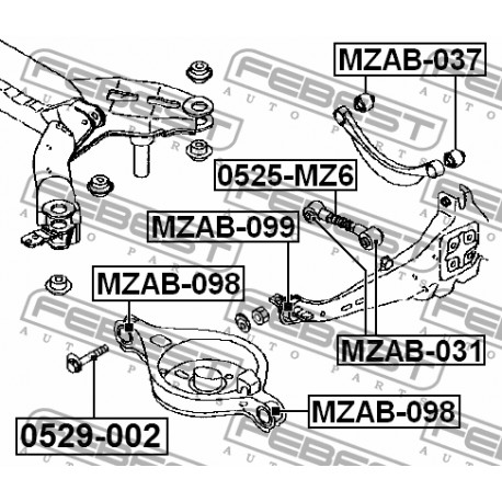 G26A-28-300A Mazda тампон задна ос