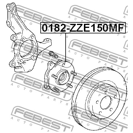 43550-42010 Toyota главина предна