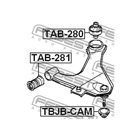 48655-87401 Daihatsu Toyota тампон носач